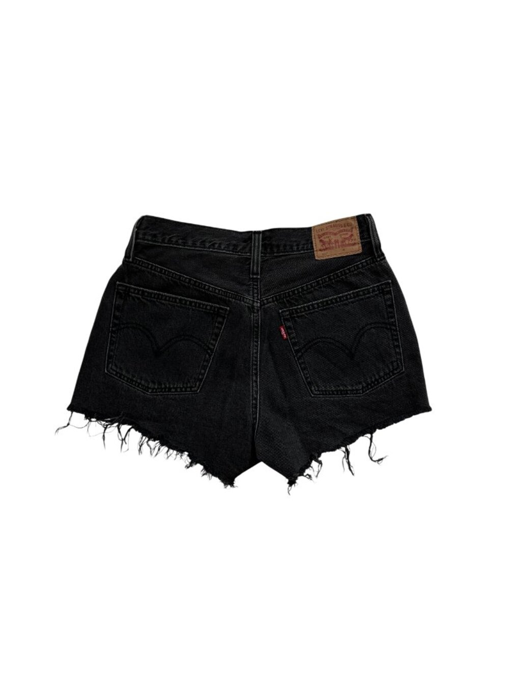 LEVI'S | 100% COTTON CUT OFF SHORTS IN WASHED BLACK